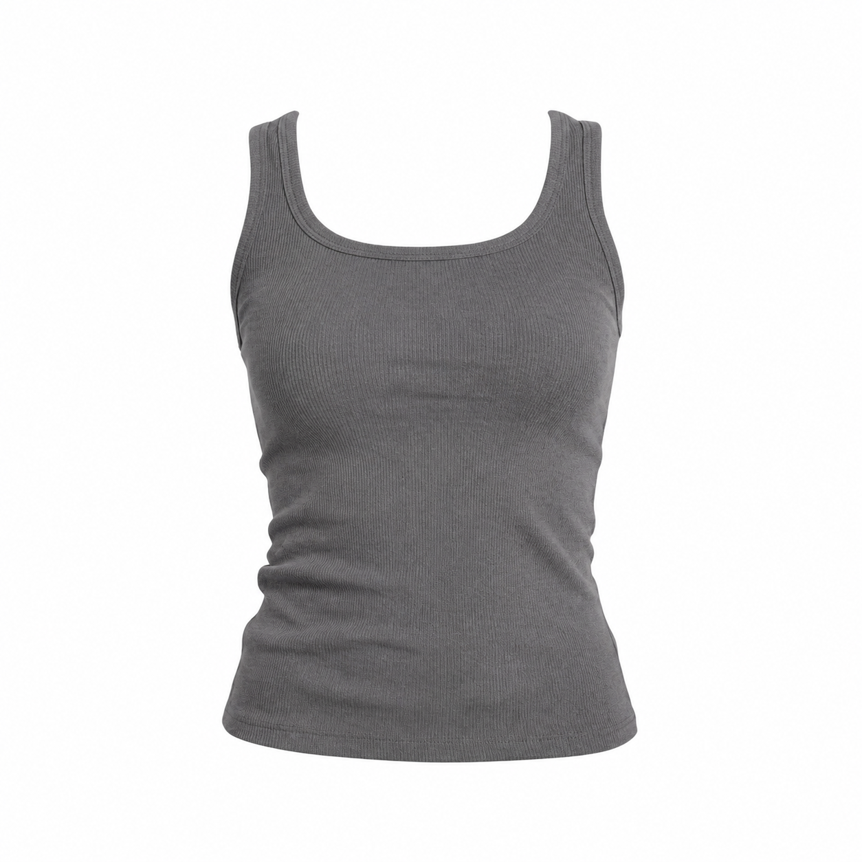 Grey - Refined Tank top - Long