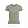 Olive - Form Fitted Baby Tee - Round Neck