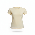 Yellow - Form Fitted Baby Tee - Round Neck