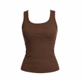 Brown - Refined Tank top - Long