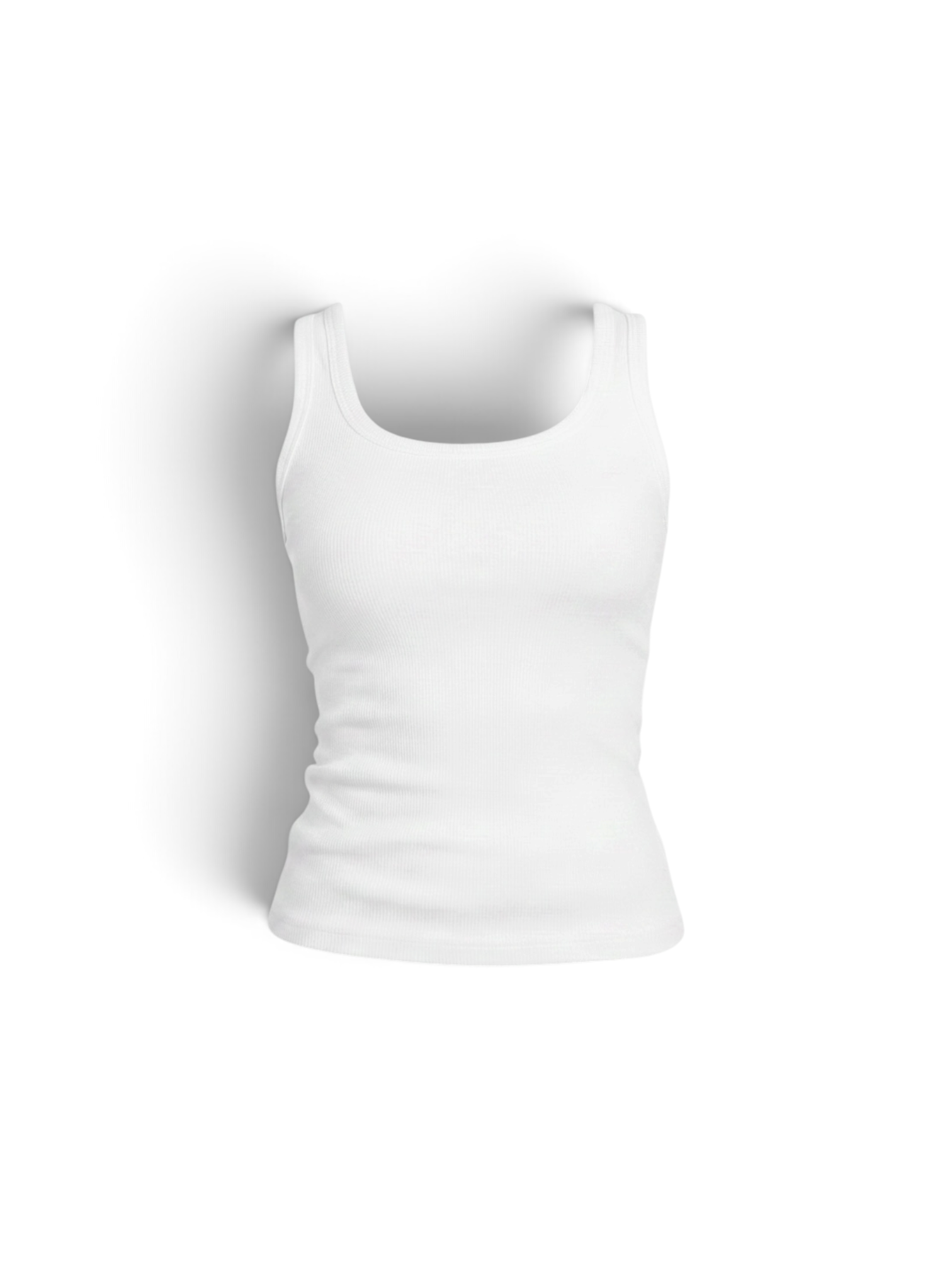 White - Refined Tank top - Long